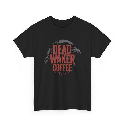 Dead Waker Coffee Raven Tee – Black Graphic T-Shirt